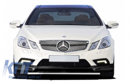 Предна Решетка подходяща за Mercedes E-Class C207 W207 A207 (2009-2012) Купе Кабрио SL-Look Черен-image-41872