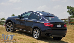 Релси на покрива подходящи за BMW X6 E71 E72 (2008-2015) Сребърен-image-6078986