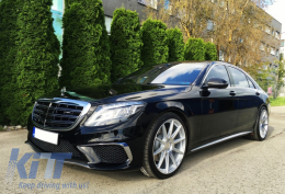 Предна Решетка подходяща за Mercedes S-Class W222 (2014-08.2020) S63 S65 Дизайн Хром-image-6033977