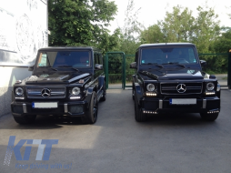 Пълна преустроена Предна Броня , подходяща за Mercedes G-Class W463 (1989-нагоре) G63 G65 Дизайн-image-5992563