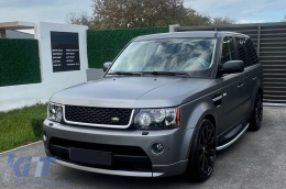 Комплект за тяло, подходящ за Land Range Rover Спорт L320 Facelift (2009-2013) Автобиографичен дизайн Черен Сребърен Решетка Edition-image-6103572