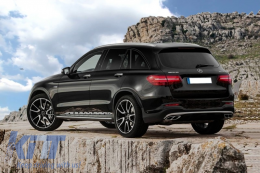 Накрайници за ауспух подходящи за Mercedes GLC 45 X253 C253 GLE SUV W166 Купе C292 450 C-Class W205 C43 Спорт Дизайн-image-6022098