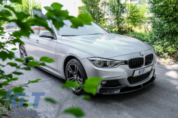 Сплитер за Спойлер на Предна Броня , подходящ за BMW Серия 3 F30 F31 (2011-нагоре) M-Performance Въглеродно фолио-image-6065856