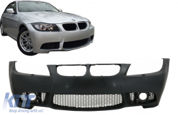 Предна Броня подходяща за BMW 3 Series E90 E91 Touring LCI Facelift (2008-2011) M3 Дизайн Без фарове за мъгла-image-6084016