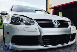 Предна Решетка , подходяща за VW Golf 5 V (2003-2007) R32 Дизайн Матиран алуминий-image-6072421