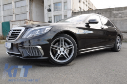 Хром части Декоративни ленти Прагове подходящи за Mercedes S-Class W222 (2013-2020) S65 S63 Дизайн-image-6018951