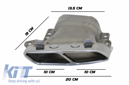 Задна Броня подходяща за Mercedes A-Class W176 (2012-2018) A45 Дизайн-image-6032425