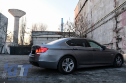 Пълен комплект за каросерия, подходящ за BMW F10 5 Series (2011-2014) M-Technik Дизайн с проектори за фарове за мъгла дим-image-6064467