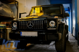 Предна Решетка подходяща за MERCEDES G-Class W463 (1990-2014) New G63 GT-R Panamericana Дизайн-image-6032402