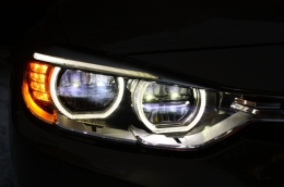 Предна Броня , подходяща за BMW 3 Series F30 F31 Non LCI & LCI (2011-2018) M3 Sport EVO Дизайн с Full LED Angel Eyes Фарове-image-6032987