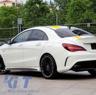 Комплект стикери Матово Жълто Upper Bonnet Roof & Tailgate подходящ за MERCEDES CLA W117 C117 X117 (2013-2016) A Class W176 (2012-2018)-image-6033913