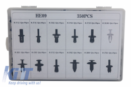 Автоматични щипки пластмасови крепежни елементи Комплект 350 бр-image-6040879