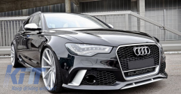 Предна Броня подходяща за AUDI A6 C7 4G (2011-2015) RS6 Дизайн с Решетка-image-6040799