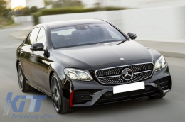 Капаци на Предна Броня, странични перки Flics, подходящи за Mercedes E-Class W213 S213 C238 A238 E43 E53 Дизайн Red-image-6040676