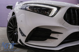 Централна решетка, подходяща за Mercedes A-Class W177 Хечбек V177 Sedan (04.2018-up) GT-R Panamericana Дизайн Черен-image-6094933