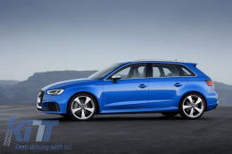 Предна Броня, подходяща за Audi A3 8V Facelift (2016-2018) Хечбек Sportback RS3 Brilliant Черен дизайн-image-6043561