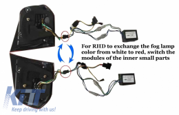 Фарове Хром и Задни светлини Черешово черно Full LED подходящи за VW Golf 6 VI (2008-2013) R20 U Дизайн Динамичен Sequential Turning Light LHD-image-6043681