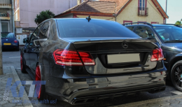 Комплект за тяло, подходящ за Mercedes E-Class W212 Facelift (2013-2016) с Накрайници за ауспух E63 A-Design Блестящо черно Edition-image-6043991