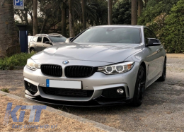 Спойлер на Предна Броня , подходящ за BMW 4 Series F32 Купе F33 Кабрио F36 Grand Купе (2013-03.2019) M Design Piano Black-image-6060825