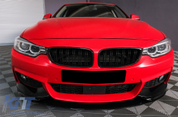 Спойлер на Предна Броня , подходящ за BMW 4 Series F32 Купе F33 Кабрио F36 Grand Купе (2013-03.2019) M Design Piano Black-image-6084601