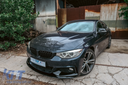 Спойлер на Предна Броня , подходящ за BMW 4 Series F32 Купе F33 Кабрио F36 Grand Купе (2013-03.2019) M Design Piano Black-image-6093794