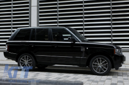 Странични вентилационни отвори Решетки за Range Rover Vogue III L322 (2002-2012) Черен тъмно Сиво издание Нов Автобиографичен дизайн-image-6048338