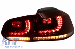 Задна Броня със Задни светлини Full LED , подходяща за VW Golf VI (2008-2013) R20 Дизайн Динамичен Sequential Turning Light (LHD и RHD)-image-6051056