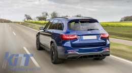 Задна дифузьор, подходящ за Mercedes GLC X253 SUV (2015-07.2019) GLC63 Черен Нощен пакет Дизайн-image-6055492