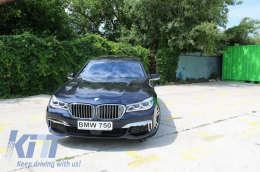 Предна Хром гарнитура, подходяща само за BMW 7 Series G12 G11 (2015-02.2019) M-Tech M-Sport Броня-image-6056753