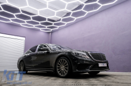 Предна Решетка подходяща за Mercedes S-Class W222 X222 (2014-2020) Вертикална Дизайн Хром-image-6089427