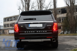 Задна Броня със Антикрило , подходяща за Land Rover Range Rover Спорт (2005-2009) L320 Автобиографичен дизайн-image-6054210