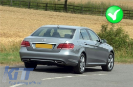 Задна дифузьор, подходящ само за Mercedes E-Class W212 Facelift (2013-2016) Стандартна Броня-image-6057532