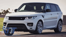 Защитна плоча за Предна Броня подходяща за Land Rover RANGE ROVER SPORT L494 (2013-2017) Piano Black-image-6060388