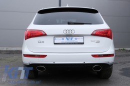 Дефузьор за задна броня , подходящ за AUDI Q5 8R (11.2008-2016) Piano Black Хром Inserion S-Line Дизайн-image-6060485