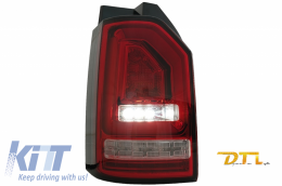 Задни светлини Червено бяло Full LED BAR подходящи за VW Transporter T6 (2015-2020) с Динамичен мигач-image-6064933