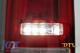 Задни светлини Червено бяло Full LED BAR подходящи за VW Transporter T6 (2015-2020) с Динамичен мигач-image-6064934