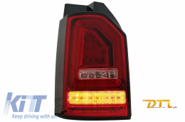 Задни светлини Червено бяло Full LED BAR подходящи за VW Transporter T6 (2015-2020) с Динамичен мигач-image-6064937