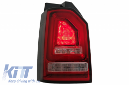 Задни светлини Червено бяло Full LED BAR подходящи за VW Transporter T6 (2015-2020) с Динамичен мигач-image-6064940