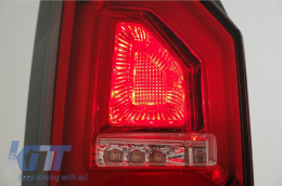 Задни светлини Червено бяло Full LED BAR подходящи за VW Transporter T6 (2015-2020) с Динамичен мигач-image-6064941