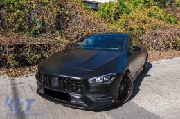 Предна Решетка , подходяща за Mercedes CLA X118 C118 (2019-up) GT-R Panamericana Дизайн Piano Black-image-6097645