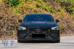 Предна Решетка , подходяща за Mercedes CLA X118 C118 (2019-up) GT-R Panamericana Дизайн Piano Black-image-6097646