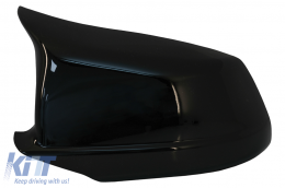 Калъфи за огледала подходящи за BMW 5 Series F10 F11 F18 Non LCI (07.2010-2013) Piano Black M Design-image-6077086