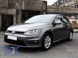 Странични решетки Предна Броня подходяща за VW Golf VII 7 (2013-2017) R-Line Дизайн Piano Black-image-6074216