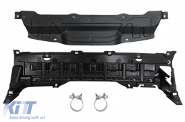 Двоен изходен дифузьор на Задна Броня с накрайници за ауспух, подходящ за BMW X3 G01 (2018-2020) M Design Piano Black-image-6076893