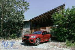 Спойлер за Предна Броня , подходящ за BMW X4 G02 X4M M Sport (2018-Up) Piano Black-image-6100818