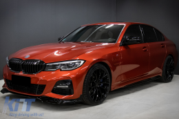 Пълни разширения за каросерия, подходящи за BMW 3 Series G20 Sedan G21 Touring (2018-up) M340i Дизайн Черен Съвети-image-6090453