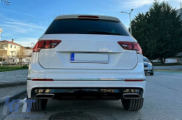 Дефузьор за задна броня подходящ за VW Tiguan II Mk2 AD/BW (2016-05.2020) R-Line Дизайн-image-6105356