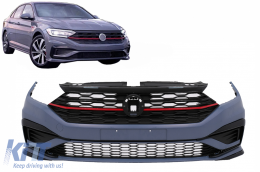 Предна Броня с Централна решетка подходяща за VW Jetta Mk7 (2019-2021) GLI Дизайн-image-6087509