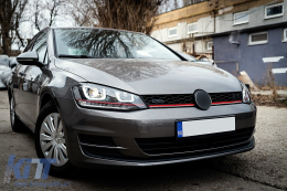 Централна Предна Решетка подходяща за VW Golf 7 VII 5G (2013-2017) Red Stripe TFSI Дизайн-image-6101472