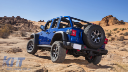 Метална Задна Броня, подходяща за Jeep Wrangler JL (2018-Up) 10th Anniversary Hard Rock Стил-image-6085278